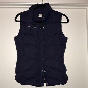 Navy blue j crew vest